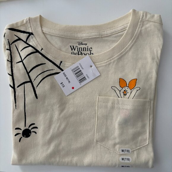 Disney Winnie the Pooh Kids Girls Crew Neck Short Sleeve Halloween T-Shirt NEW - Picture 4 of 6